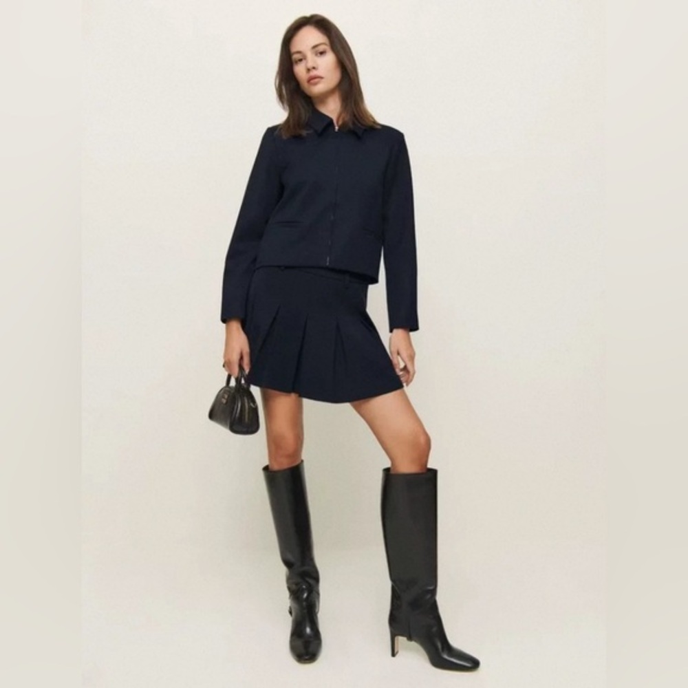 NEW Reformation Brynlee Two Pieces Set Navy